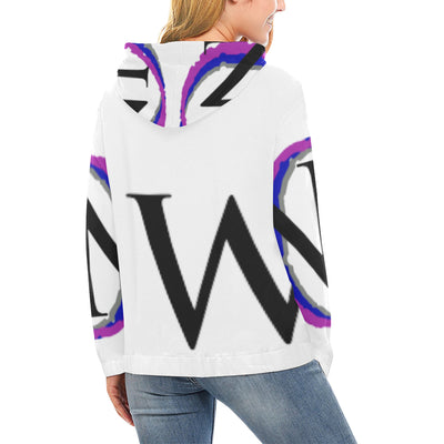 UN-O-NE WORLD "NEVADA" WH3 Women's All Over Print Hoodie (USA Size) (Model H13) (Made In USA)