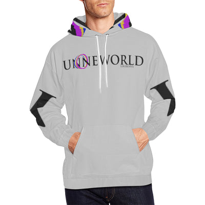 Un-O-Ne WORLD "LOUISIANA" MH Men's Hoodie (USA Size) (Model H13) (Made In USA)