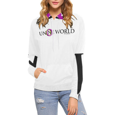 Un-O-Ne World Pittsburg 3 Women's All Over Print Hoodie (USA Size) (Model H13)
