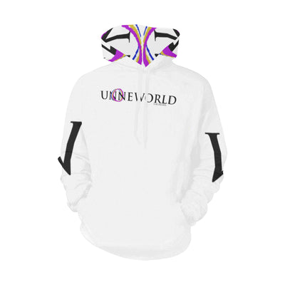 Un-O-Ne WORLD "LOUISIANA" WH Women's Hoodie (USA Size) (Model H13) (Made In USA)