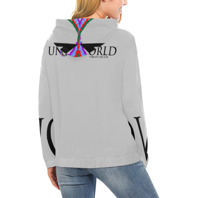 Un-O-Ne World Virginia Beach Women's  Hoodie (USA Size) (Model H13) (Made In USA)