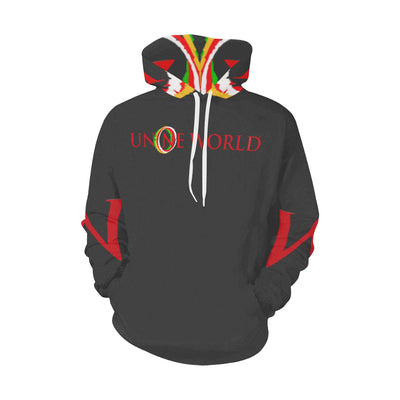 Un-O-Ne World One World Men's All Over Print Hoodie (USA Size) (Model H13) (Made In USA)